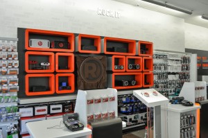 RADIOSHACK CORPORATION CONCEPT STORE NYC SPEAKER WALL